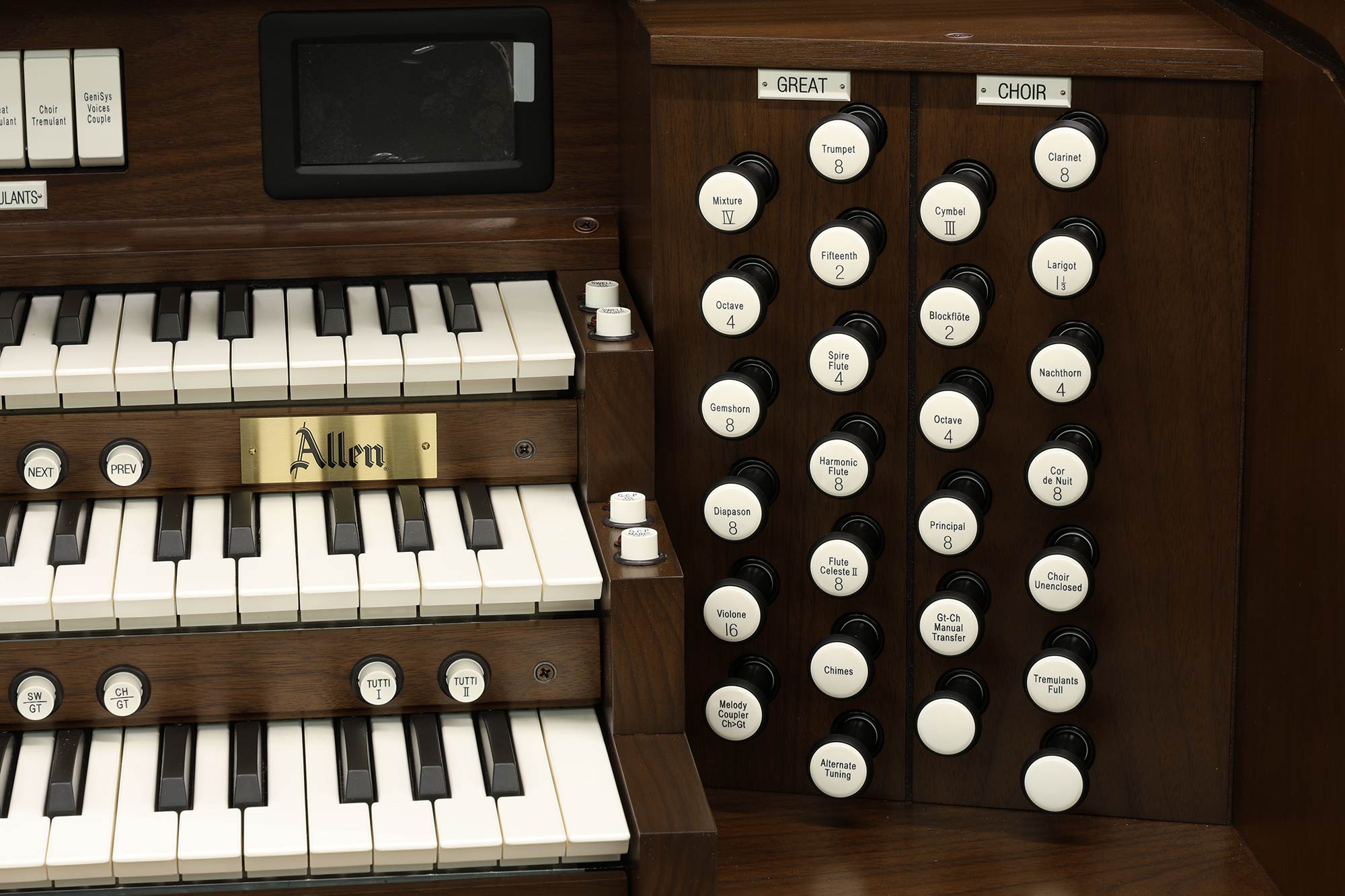 Orgue Allen Bancroft vue 4