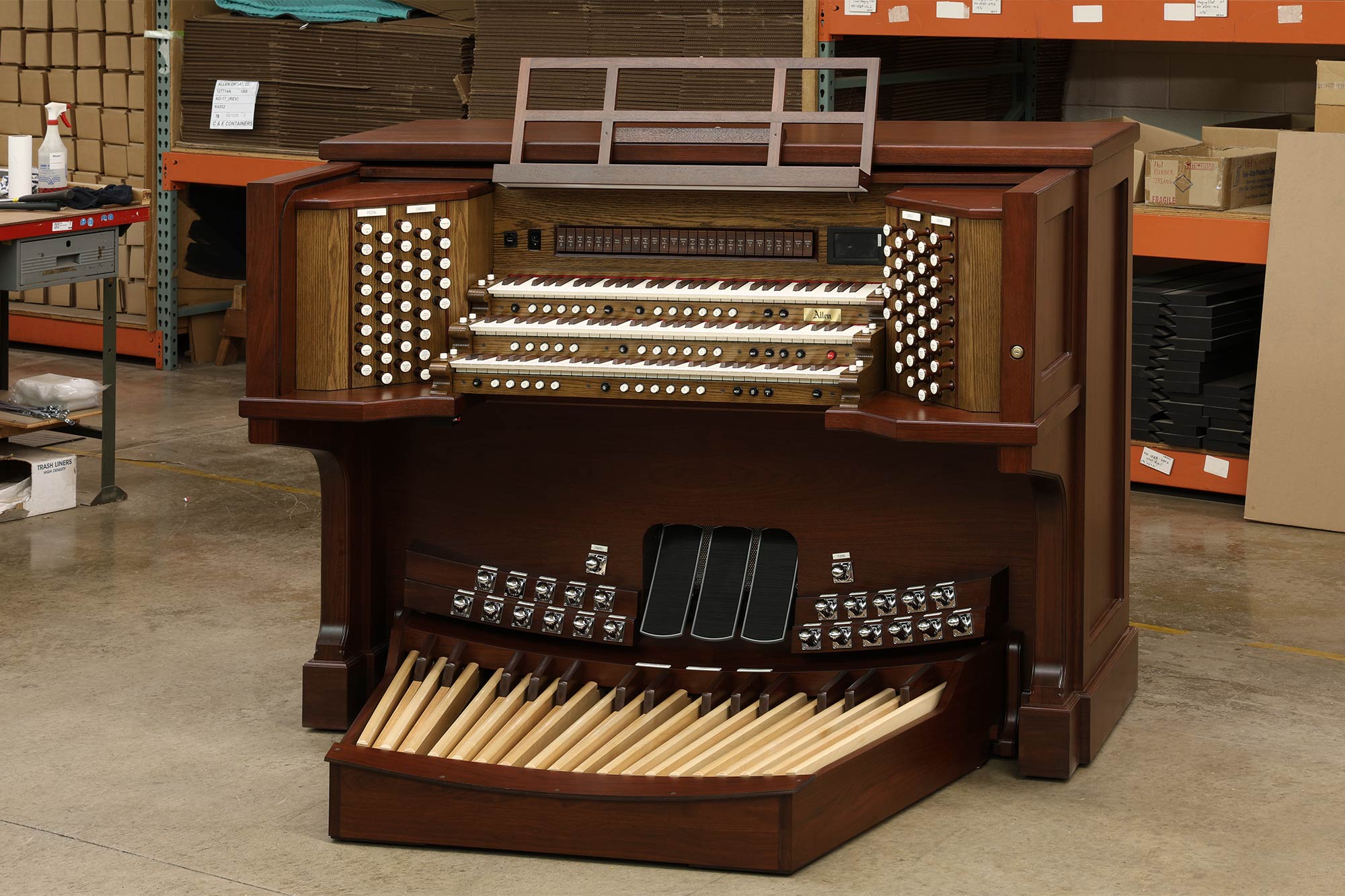 Allen 3 claviers sur mesure symphonique Woodside, California, vue 1
