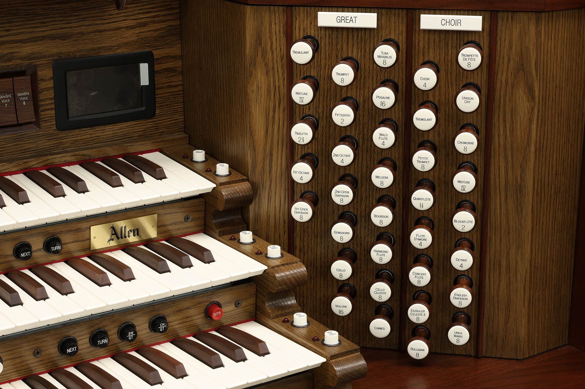 Allen 3 claviers sur mesure symphonique Woodside, California, vue 4