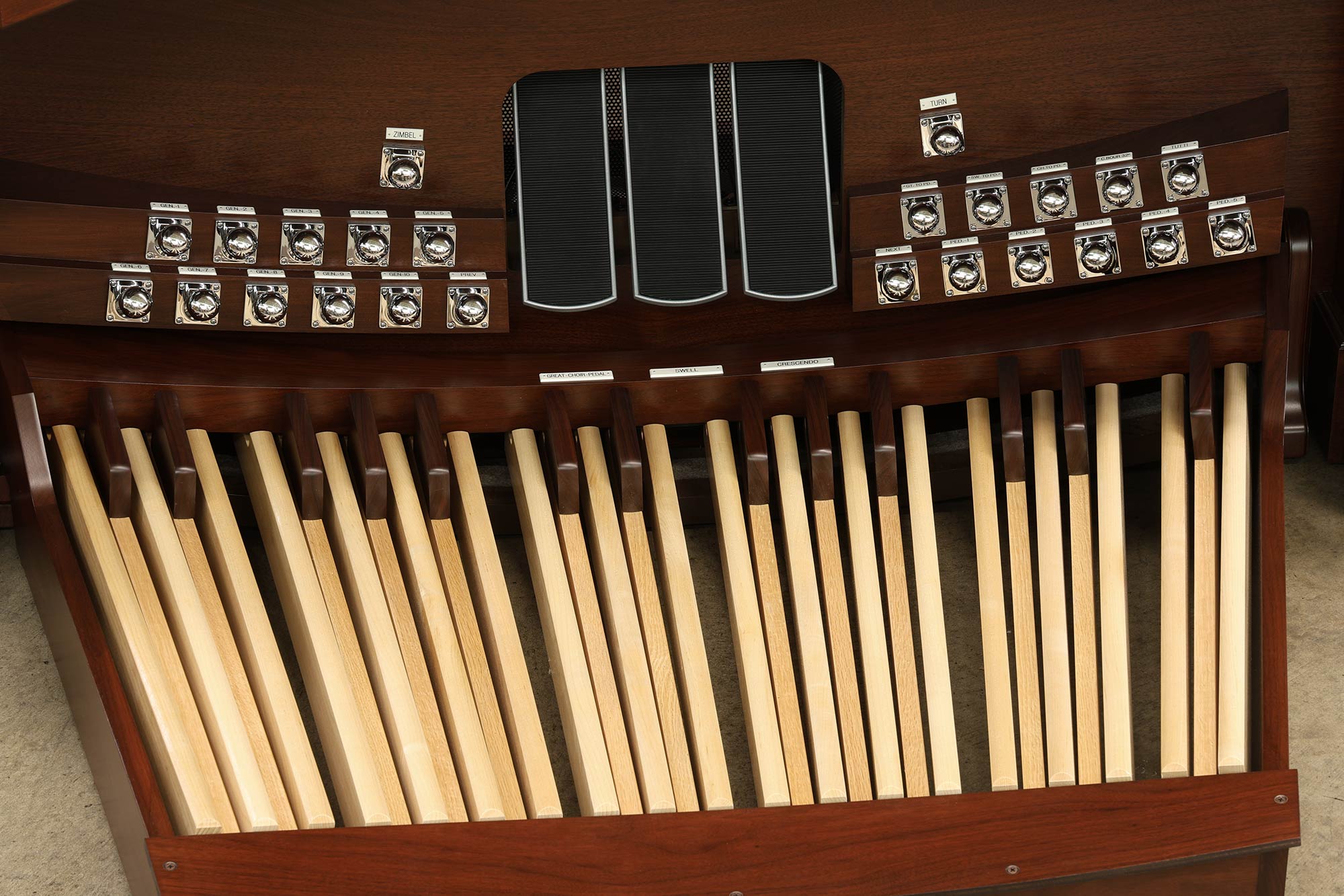 Allen 3 claviers sur mesure symphonique Woodside, California, vue 6
