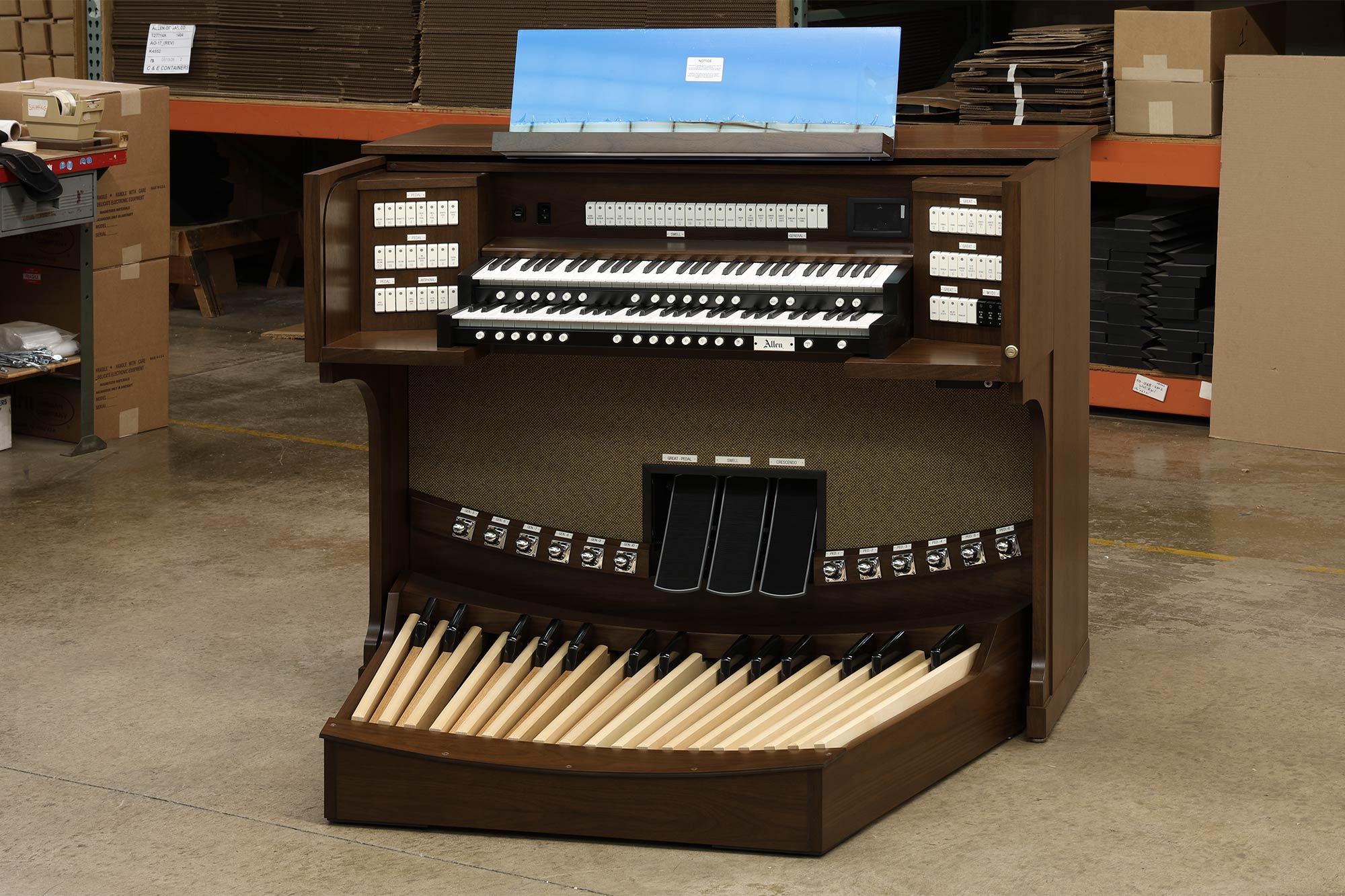 Allen 2 claviers Belleville, Illinois, vue 1