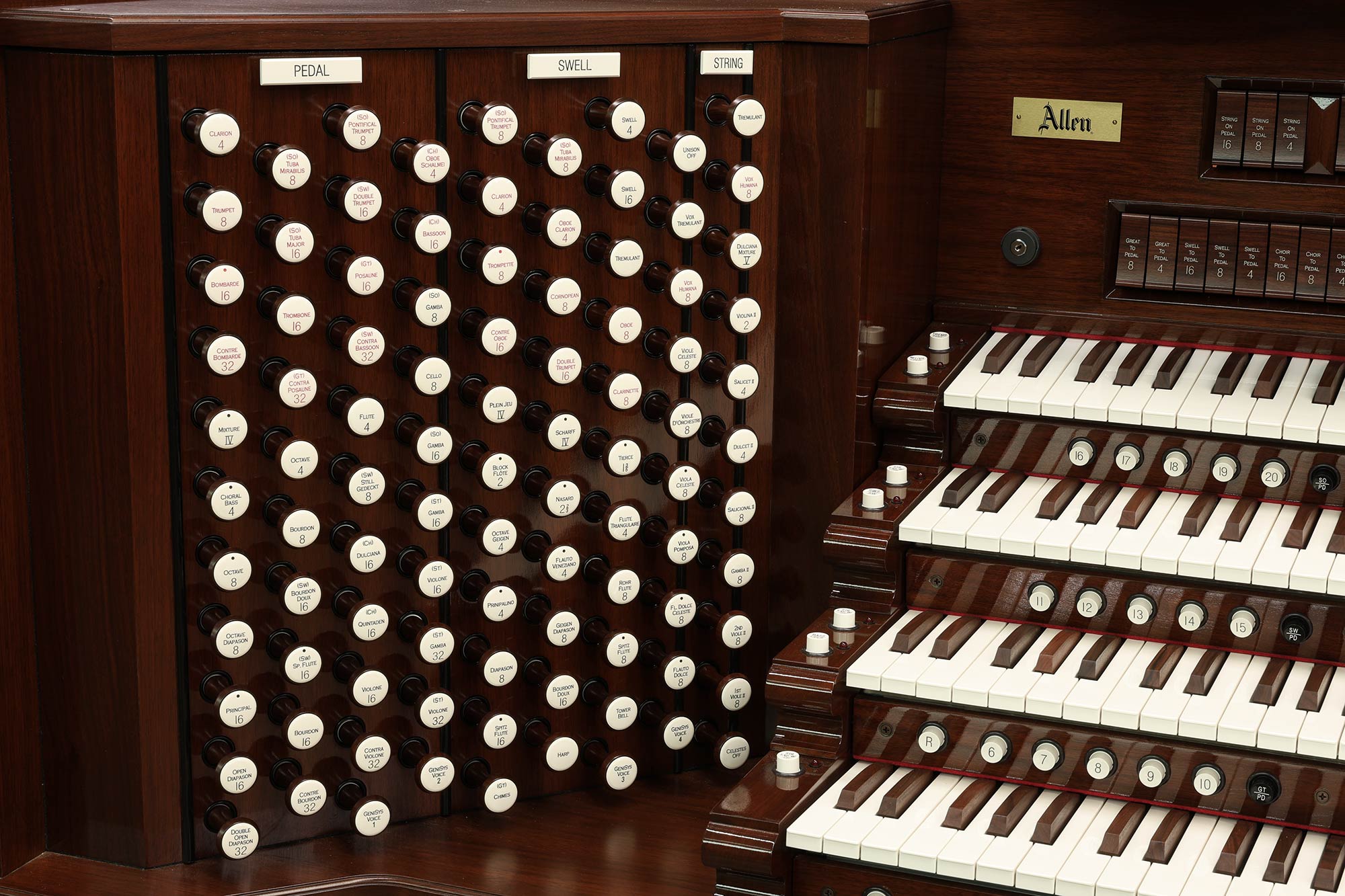 Allen 4 claviers sur mesure avec tuyaux Williamsport, Pennsylvania, vue 2