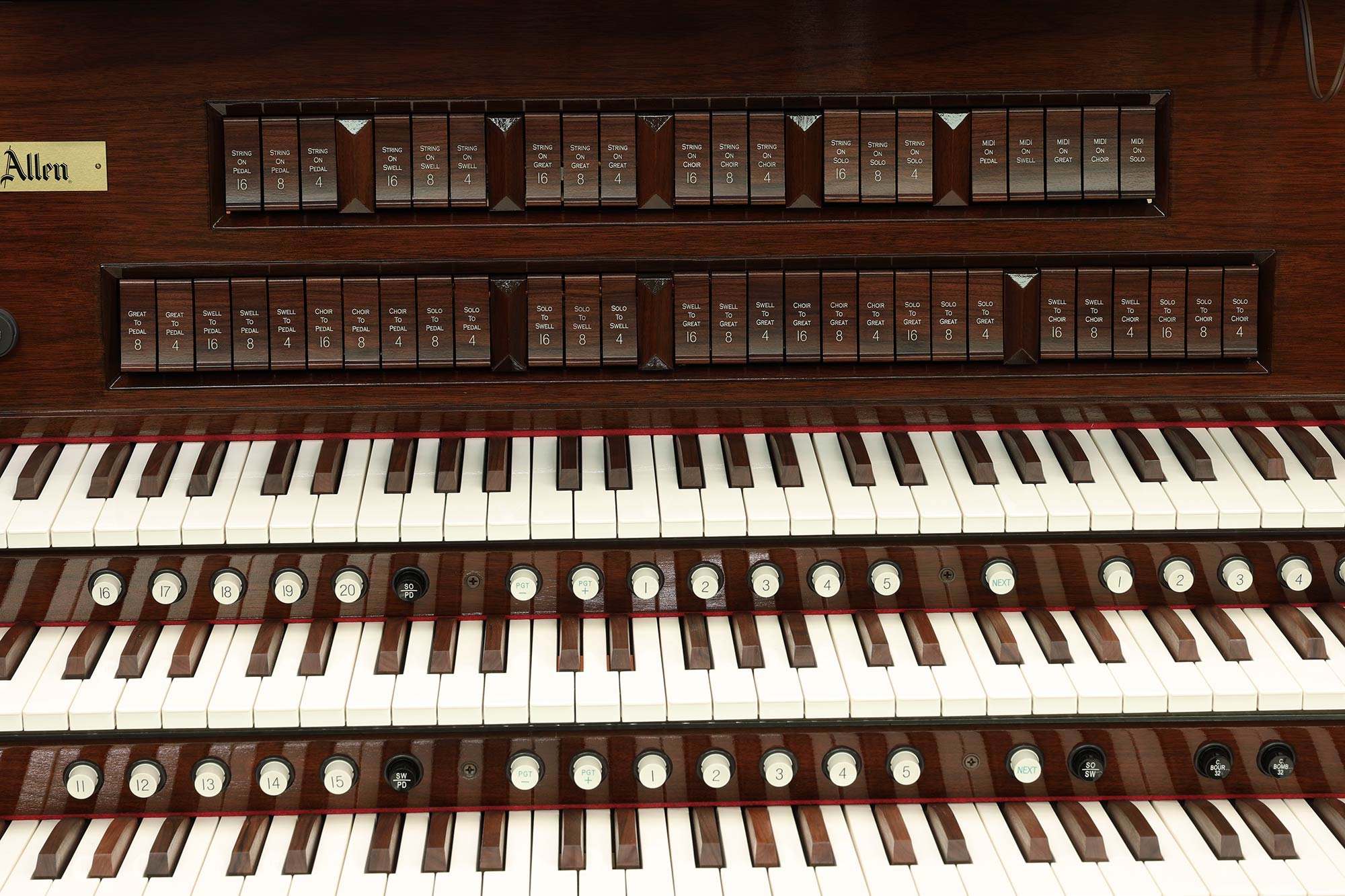 Allen 4 claviers sur mesure avec tuyaux Williamsport, Pennsylvania, vue 3